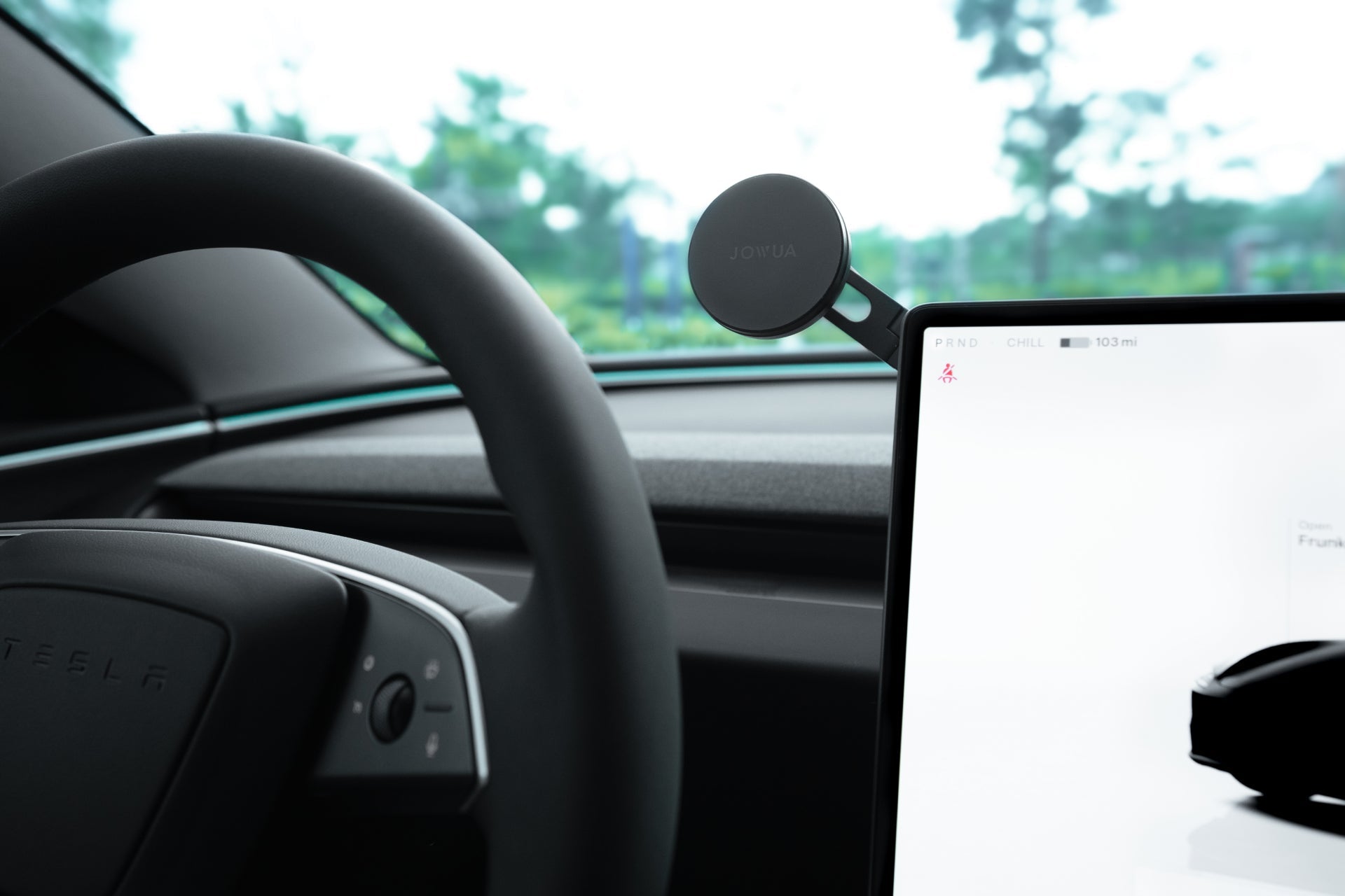 6D Tesla Compatible Invisible Foldaway Car Mount Qi2 Wireless Charger for Tesla S/3/X/Y/Cybertruck (MagSafe)-1