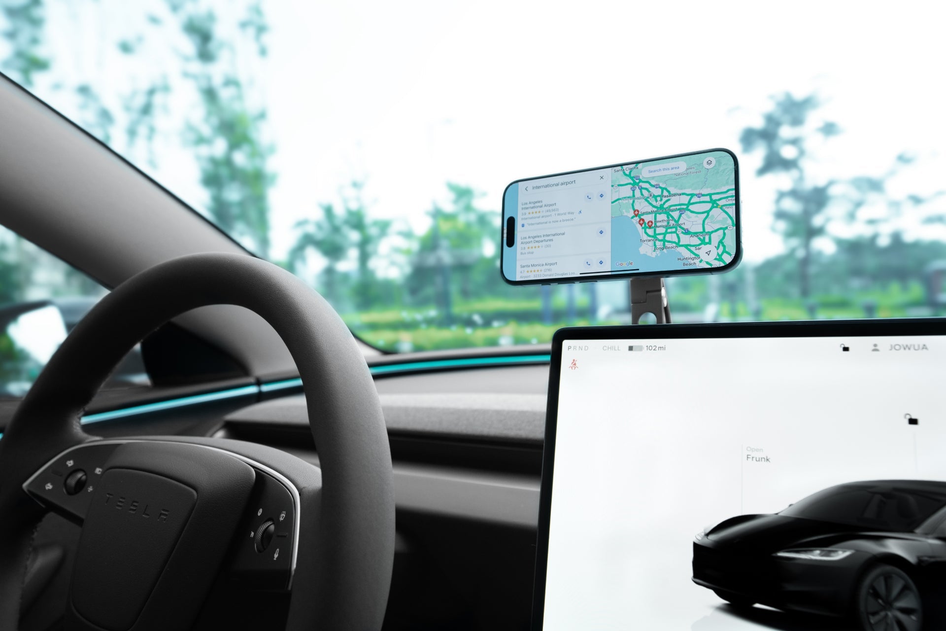 6D Tesla Compatible Invisible Foldaway Car Mount Qi2 Wireless Charger for Tesla S/3/X/Y/Cybertruck (MagSafe)-4