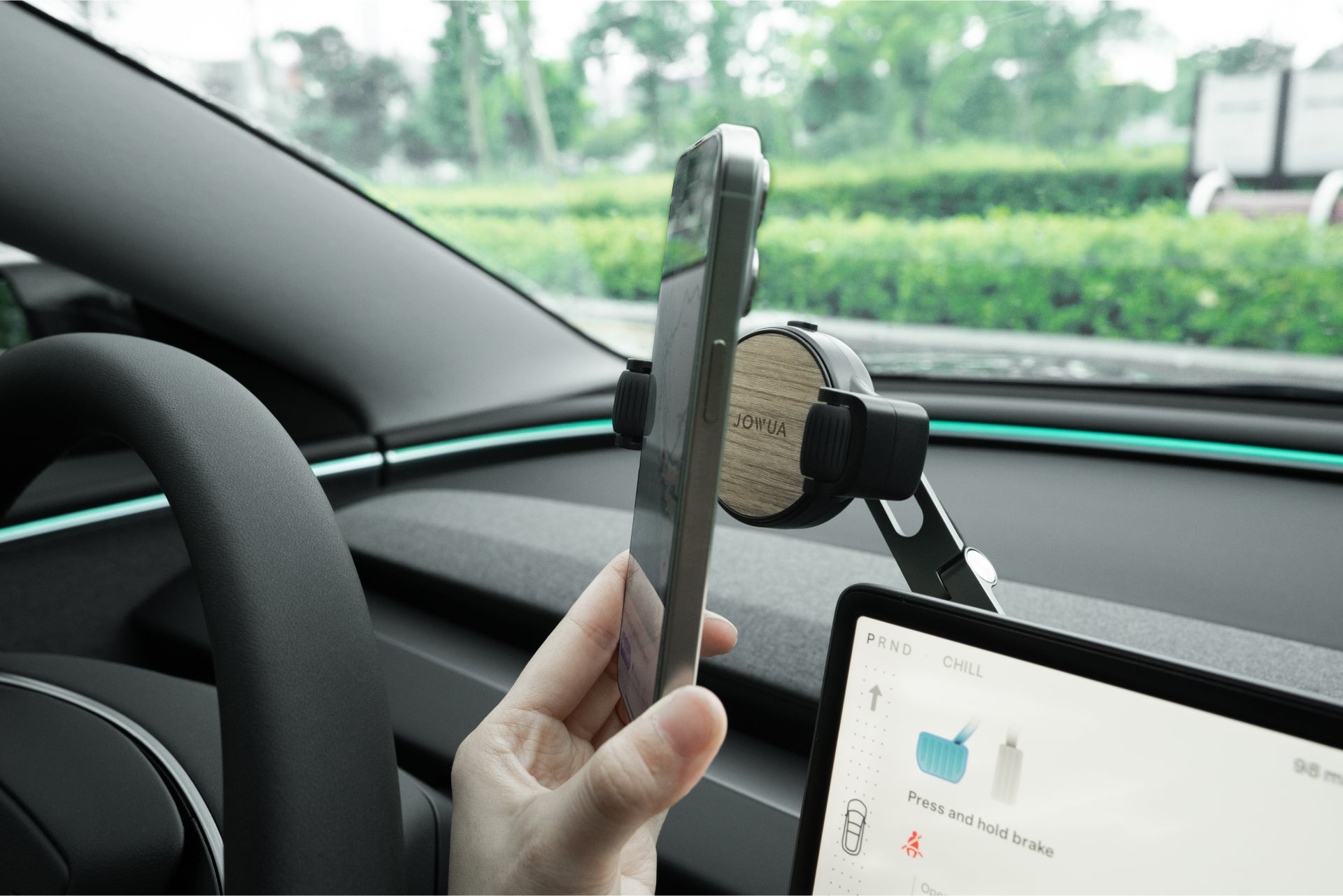 6D Tesla Compatible Invisible Foldaway Car Mount Qi2 Wireless Charger for Tesla S/3/X/Y/Cybertruck (Universal)-3