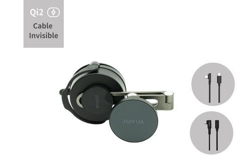 6D Tesla Compatible Invisible Foldaway Car Mount Qi2 Wireless Charger for Tesla S/3/X/Y/Cybertruck (MagSafe)-0